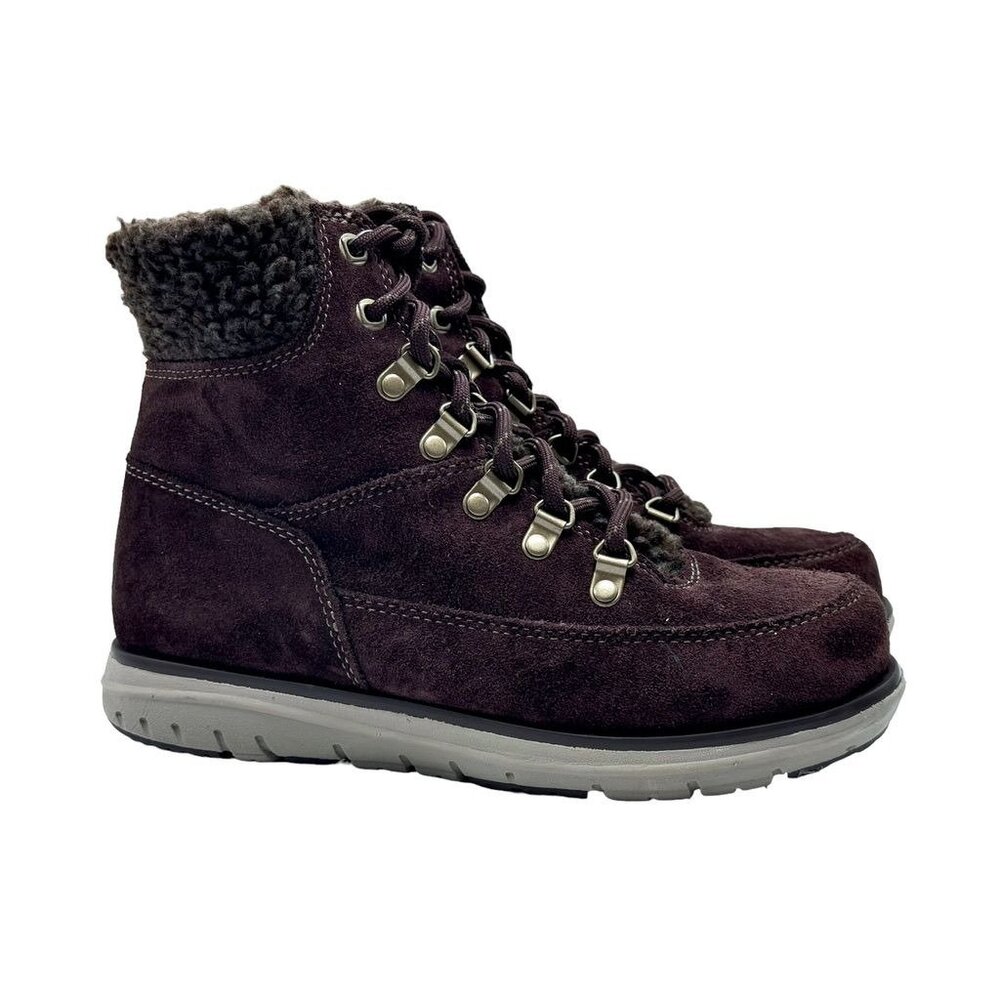 L.L. Bean Mountain Lodge Boots With Sherpa Fleece Primaloft Brown Women 6 NWOB